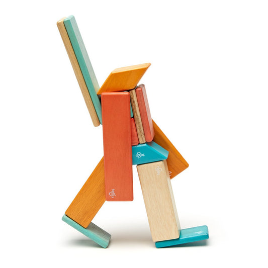 Tegu Sunset, set 14 piese din lemn magnetic, Tegu