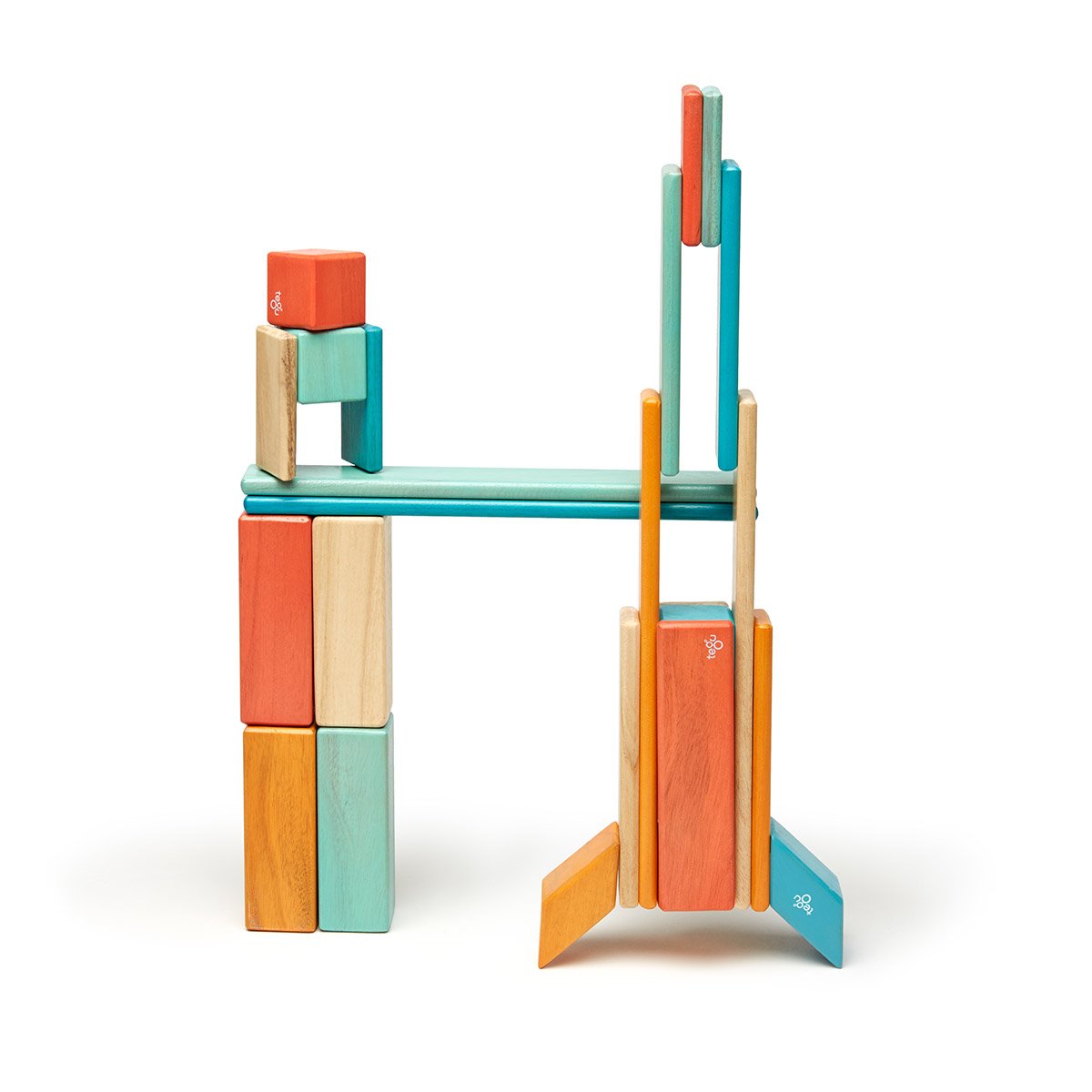 Tegu Sunset, set 24 piese din lmn magnetic, Tegu