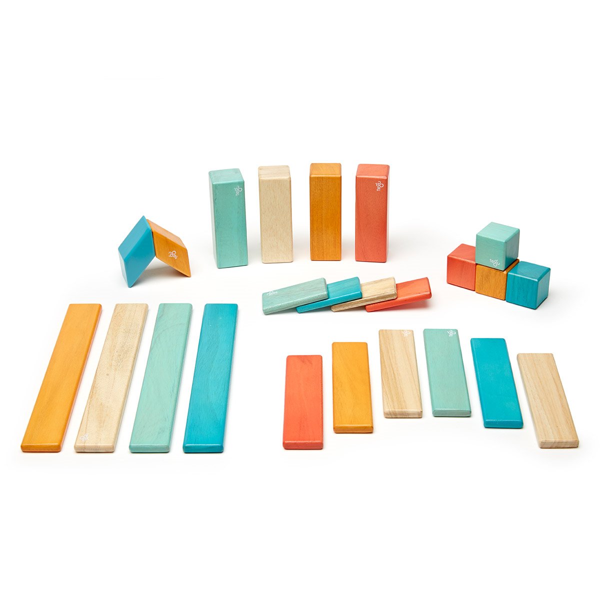 Tegu Sunset, set 24 piese din lmn magnetic, Tegu