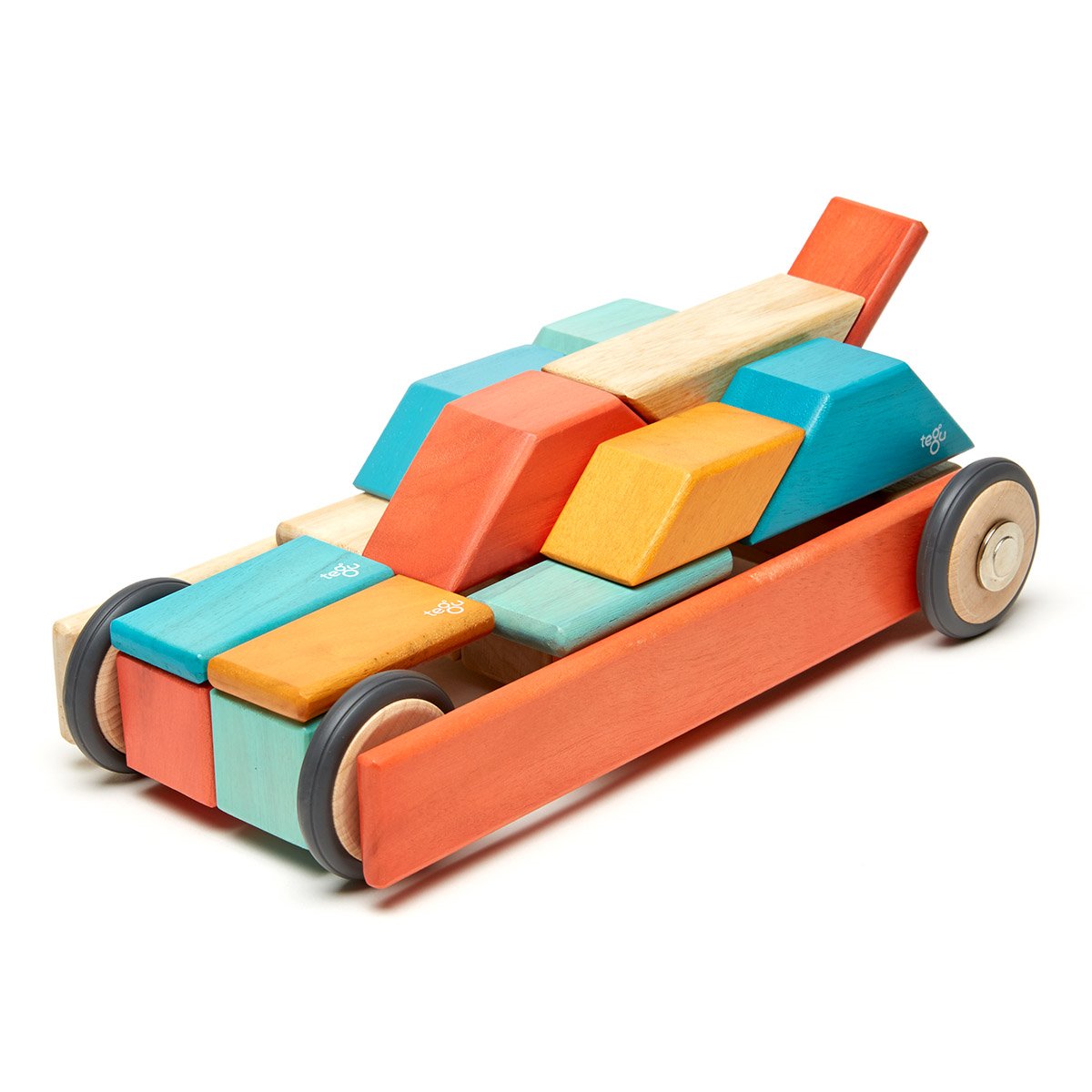 Tegu Sunset, set 42 piese din lemn magnetic, Tegu