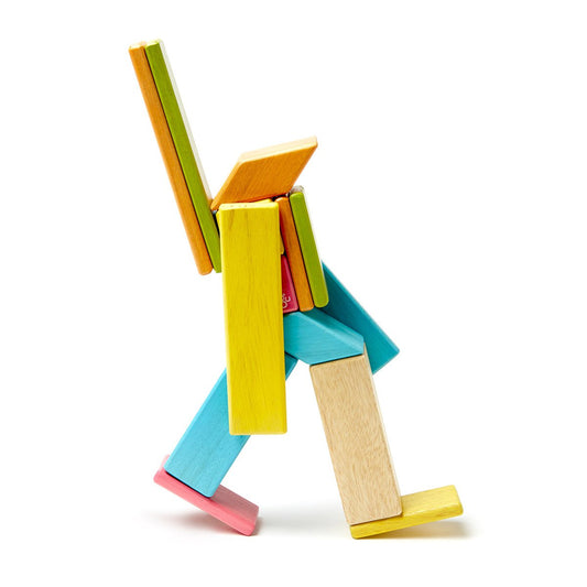 Tegu Tints, set 14 piese din lemn magnetic, Tegu