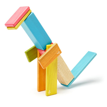 Tegu Tints, set 14 piese din lemn magnetic, Tegu