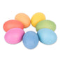 Oua colorate din lemn, set 7 buc., Tickit