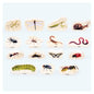 Blocuri din lemn cu Insecte, 15 piese, Tickit