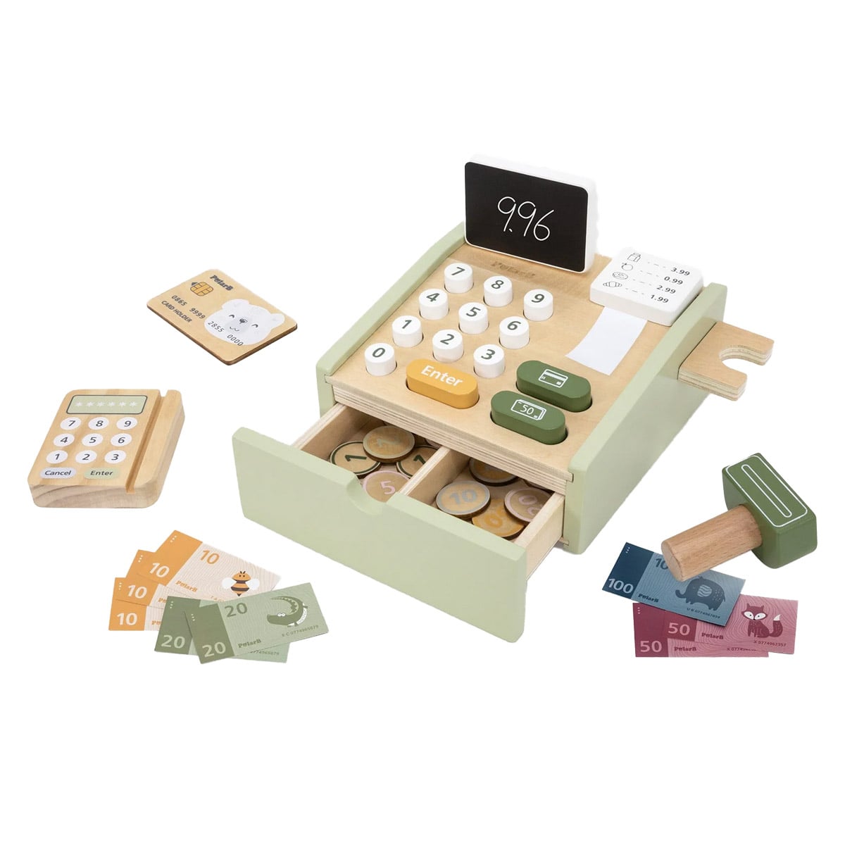 Casa de marcat din lemn, PolarB, Viga Toys