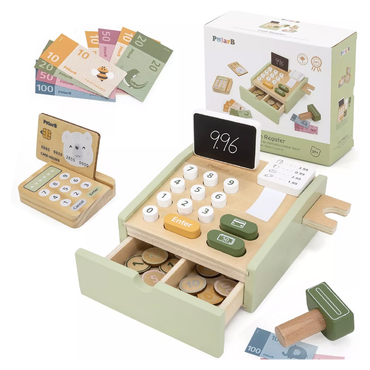 Casa de marcat din lemn, PolarB, Viga Toys