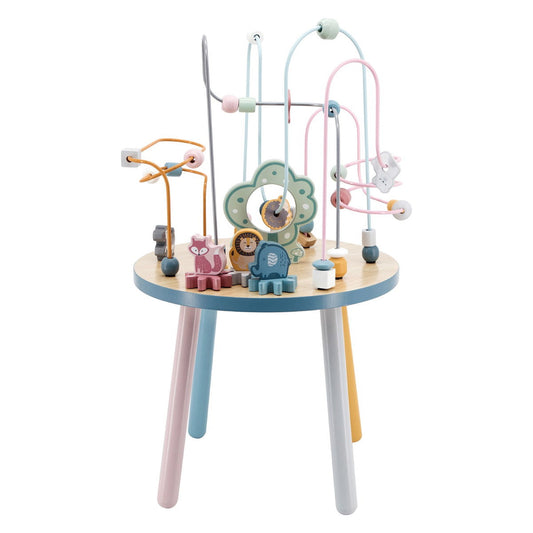 Masuta din lemn cu activitati, nordic colors, Viga Toys