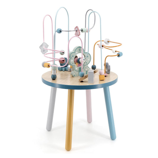 Masuta din lemn cu activitati, nordic colors, Viga Toys