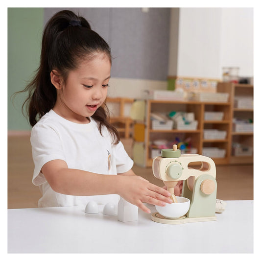 Mixer din lemn cu accesorii, PolarB, Viga Toys