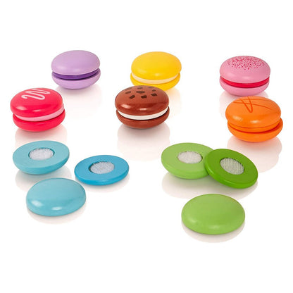 Macarons din lemn, set 8 bucati, Viga Toys