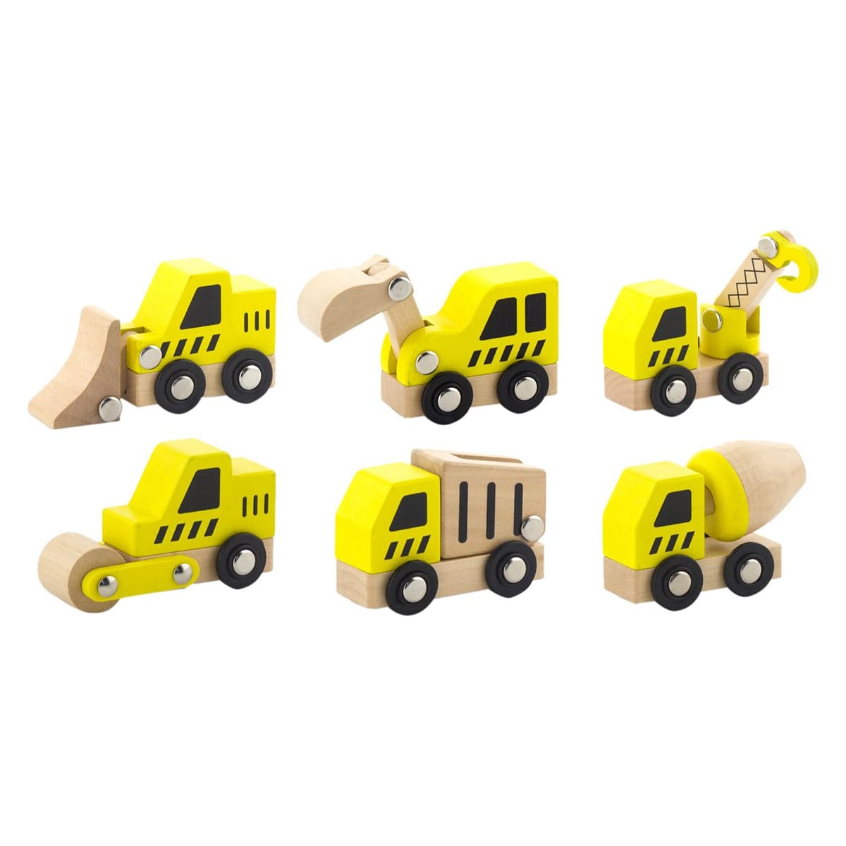Utilaje constructii din lemn cu 6 piese, Viga Toys