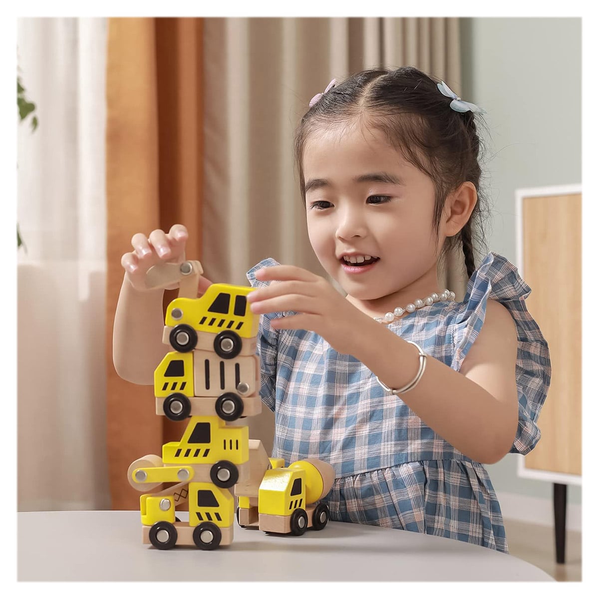 Utilaje constructii din lemn cu 6 piese, Viga Toys