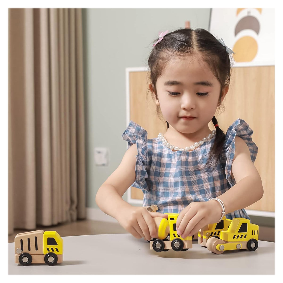 Utilaje constructii din lemn cu 6 piese, Viga Toys