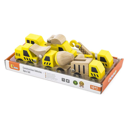 Utilaje constructii din lemn cu 6 piese, Viga Toys