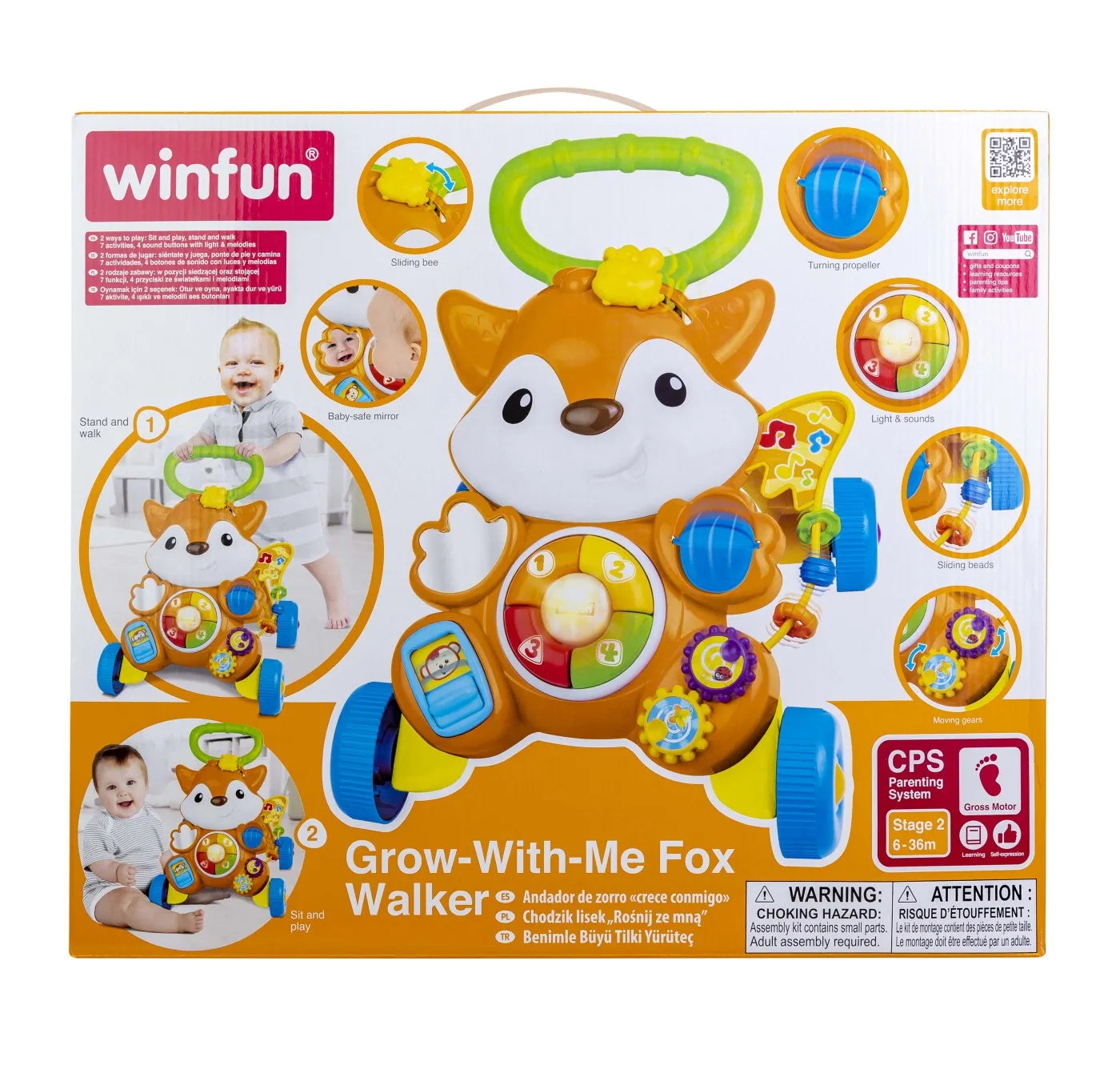 WINFUN ANTEMERGATOR VULPE CU LUMINI SI SUNETE, WINFUN