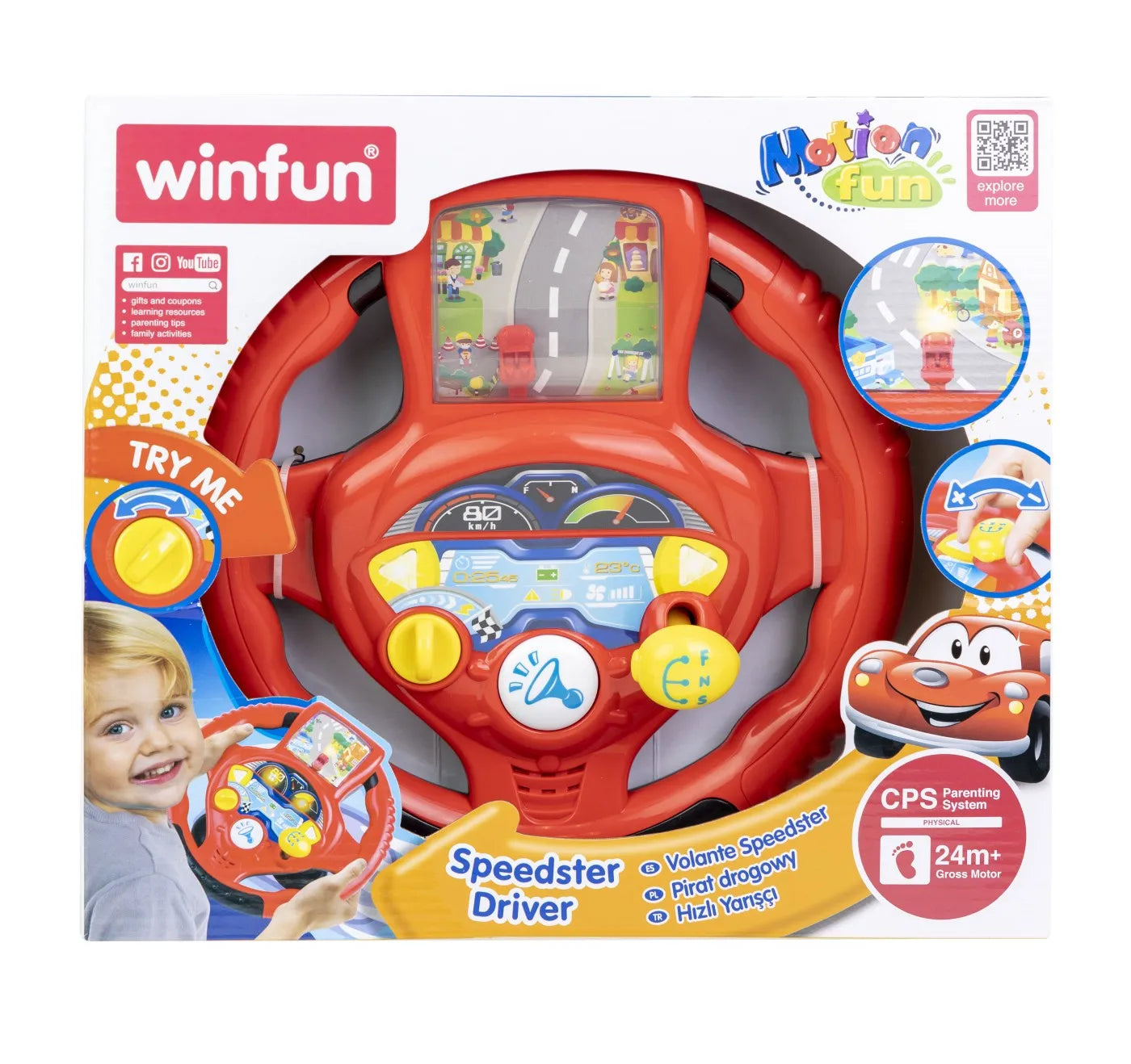 WINFUN VOLAN CU SUNETE SI LUMINI, WINFUN