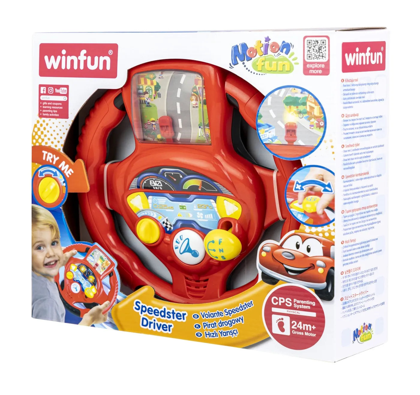 WINFUN VOLAN CU SUNETE SI LUMINI, WINFUN