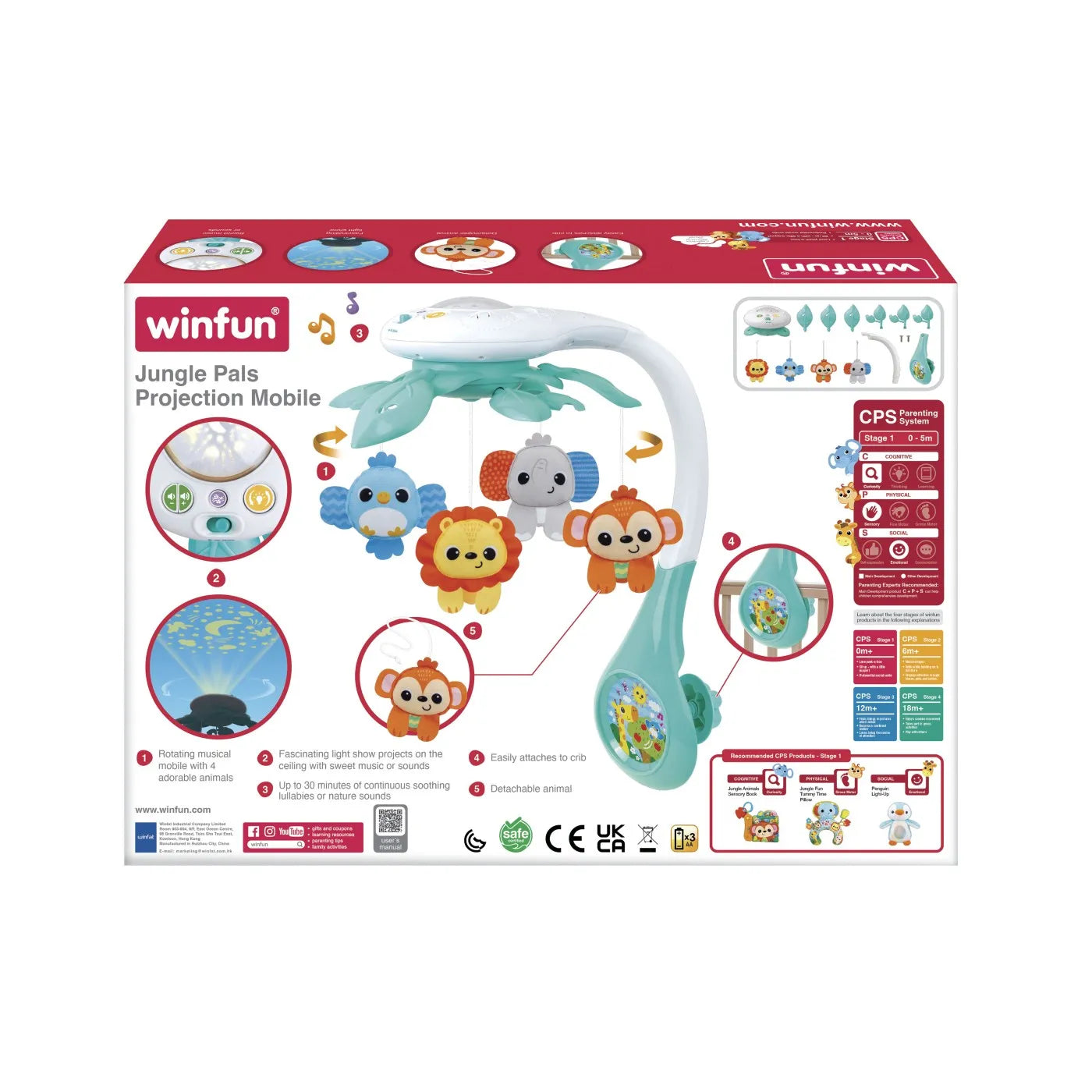 WINFUN PROIECTOR MOBIL ANIMALUTE DIN JUNGLA, WINFUN
