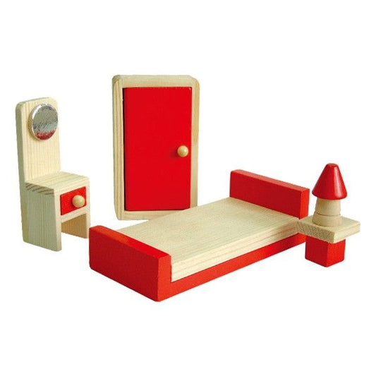 Casuta de papusi din lemn cu mansarda Viga, Viga Toys