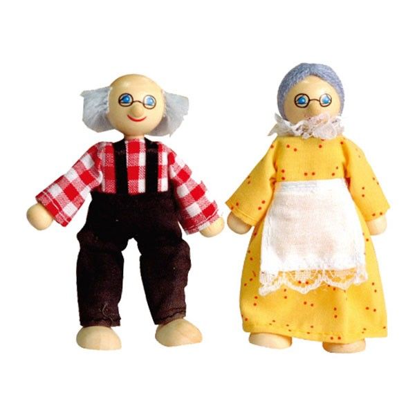 Casuta de papusi din lemn cu mansarda Viga, Viga Toys