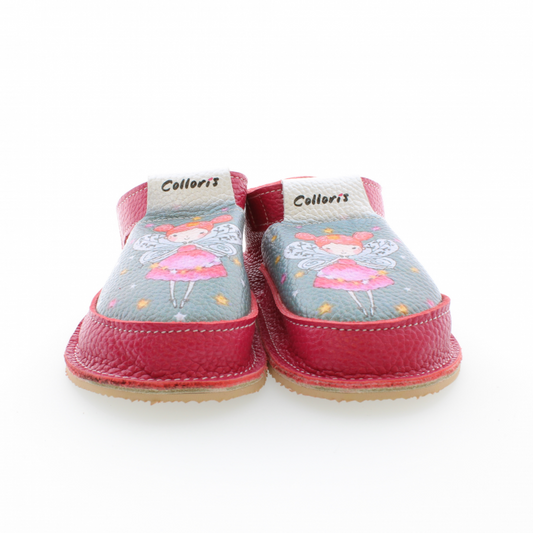 Pantofi / Sandale personalizate din piele naturala cu print digital - Balerina